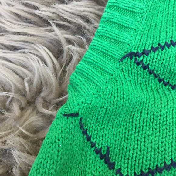 Nautica green cotton knit vest - size 18/24M - Picture 3 of 6